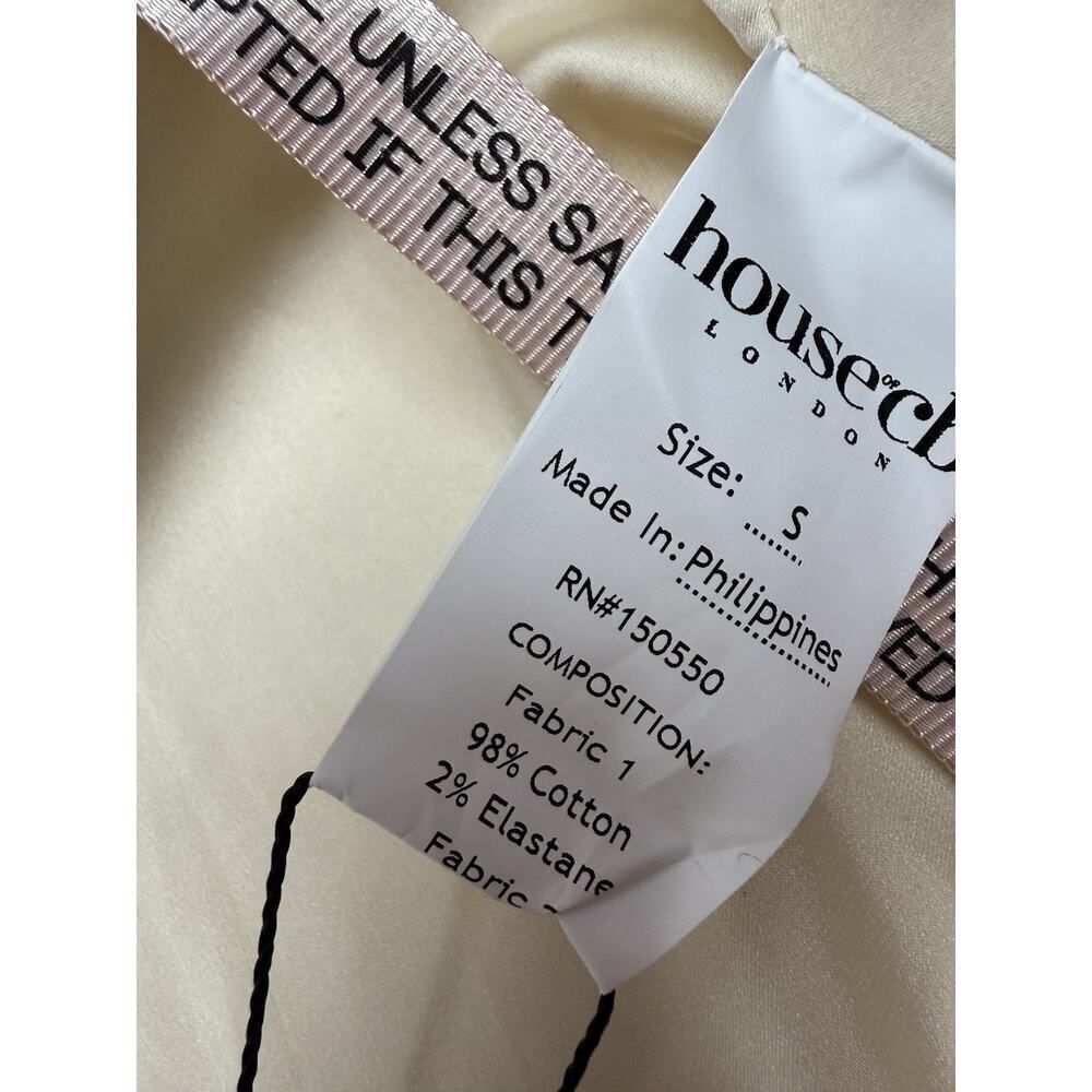 House of CB Cream Button-Front Mini Dress - Picture 11 of 11